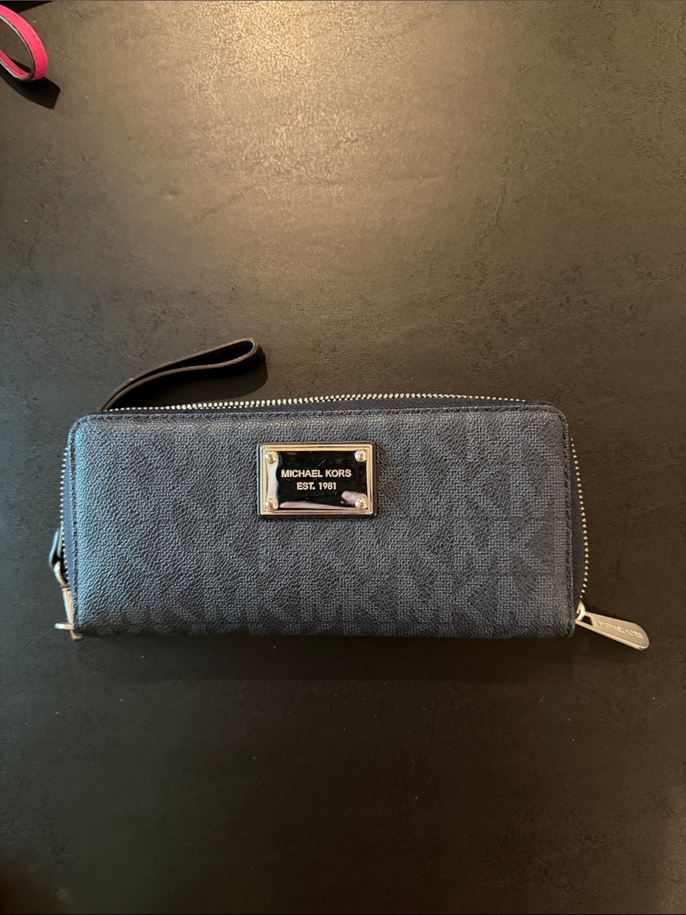 Michael Kors Men's Zip-Around Wallet in Dark Blue